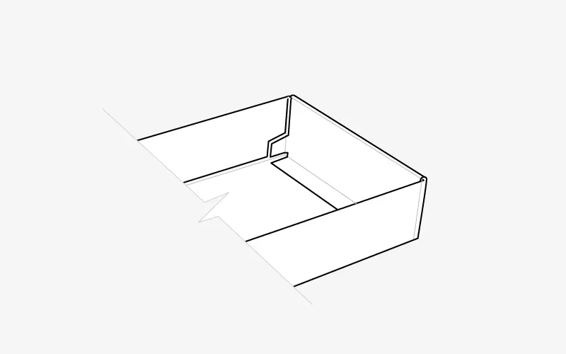 Double Glued Side
Wall Tray
