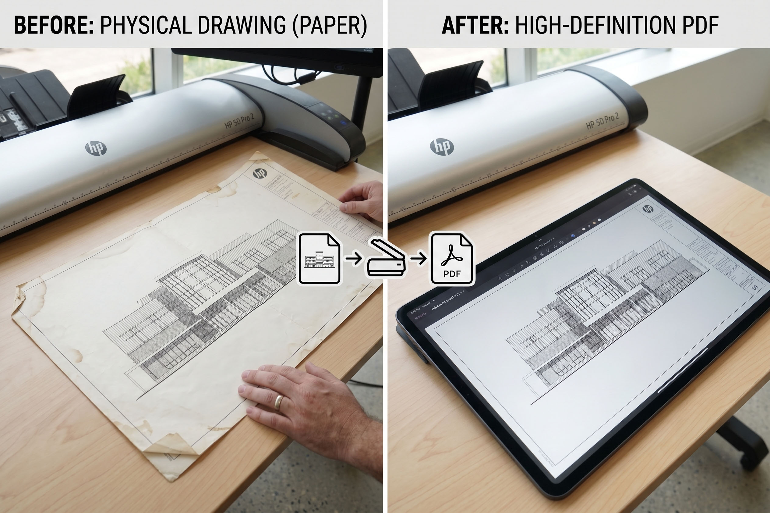 Blueprint scanning service detail