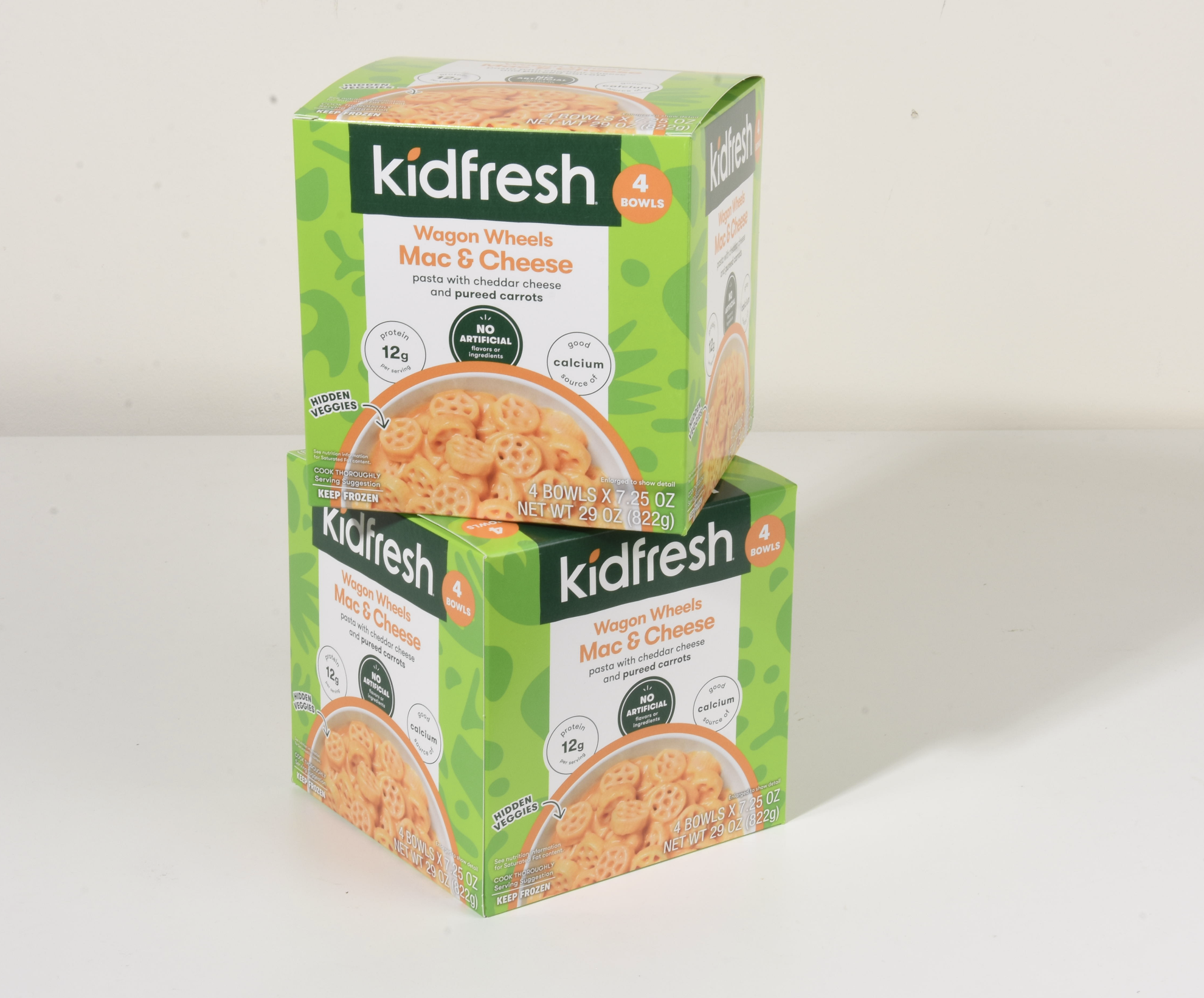 Kidfresh frozen four-bowl multipack folding cartons